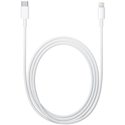 Apple USB-C Male la Lightning Male, 1 m, White