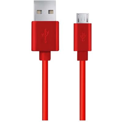 Esperanza USB Male la microUSB, 2 m, Red