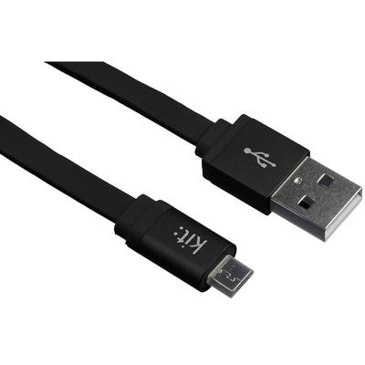 Kit USB Male la microUSB Male, 1 m, Black