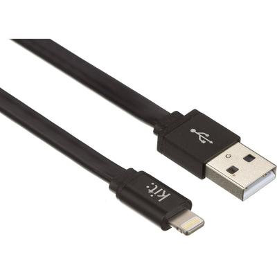 Kit USB Male la Lightning Male, MFi, 1 m, Black