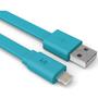Kit USB Male la Lightning Male, MFi, LED, 1 m, Blue