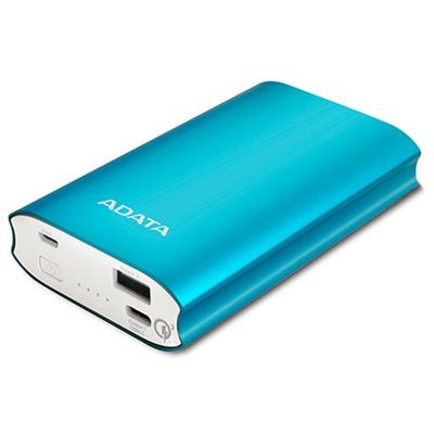 ADATA A10050QC, 10050mAh, 1x USB, 1x USB-C, 3A, albastru