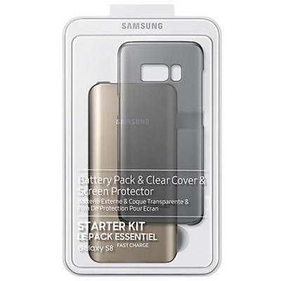 Samsung EB-WG95A Starter Kit, 5100 mAh, USB-C, Fast Charge, include capac protectie Clear Cover, folie protectie pentru G950 Galaxy S8