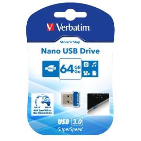 Memorie USB VERBATIM Store n Stay Nano 64GB USB 3.0
