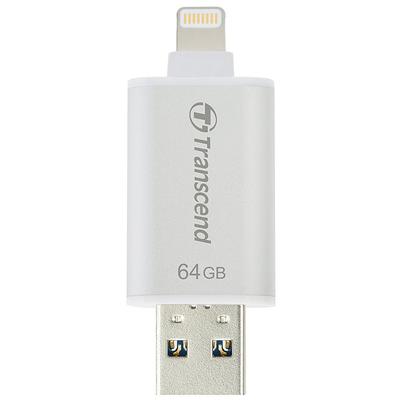 Memorie USB Transcend JetDrive Go 300 64GB USB 3.0 - Lighning Silver
