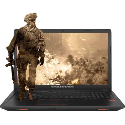 Laptop Asus Gaming 17.3" ROG GL753VD, FHD, Procesor Intel Core i7-7700HQ (6M Cache, up to 3.80 GHz), 16GB DDR4, 1TB + 128GB SSD, GeForce GTX 1050 4GB, Endless OS