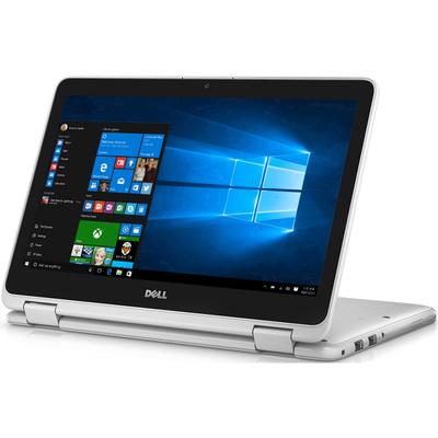 Laptop Dell 11.6" Inspiron 3168 (seria 3000), HD Touch, Procesor Intel N3710 (2M Cache, up to 2.56 GHz), 4GB, 128GB SSD, GMA HD 405, Win 10 Home, White, 1Yr CIS