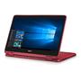 Laptop Dell 11.6" Inspiron 3168 (seria 3000), HD Touch, Procesor Intel N3710 (2M Cache, up to 2.56 GHz), 4GB, 128GB SSD, GMA HD 405, Win 10 Home, Red, 1Yr CIS