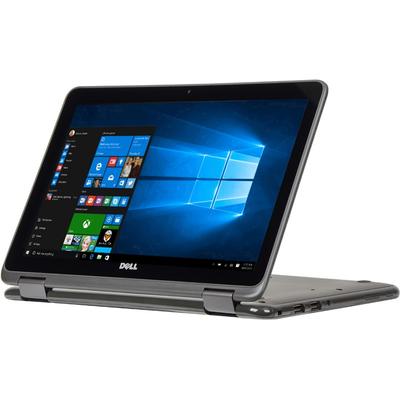 Laptop Dell 11.6" Inspiron 3168 (seria 3000), HD Touch, Procesor Intel N3710 (2M Cache, up to 2.56 GHz), 4GB, 128GB SSD, GMA HD 405, Win 10 Home, Grey, 1Yr CIS