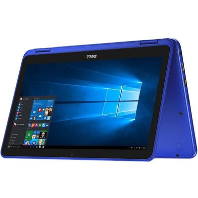 Laptop Dell 11.6" Inspiron 3168 (seria 3000), HD Touch, Procesor Intel N3710 (2M Cache, up to 2.56 GHz), 4GB, 128GB SSD, GMA HD 405, Win 10 Home, Blue, 1Yr CIS