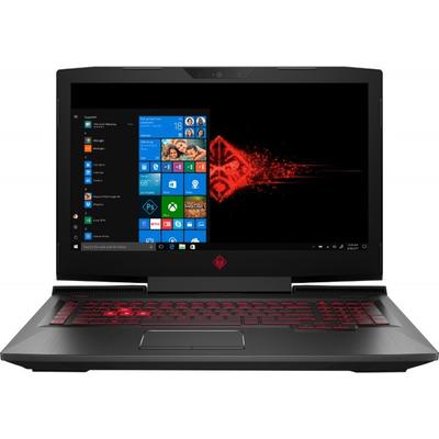 Laptop HP Gaming 17.3" OMEN 17-an0xx, FHD IPS 120Hz G-Sync, Procesor Intel Core i7-7700HQ (6M Cache, up to 3.80 GHz), 12GB DDR4, 1TB 7200 RPM + 256GB SSD, GeForce GTX 1060 6GB, Win 10 Home, Black