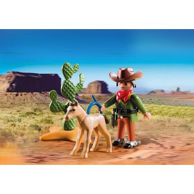Jucarie PLAYMOBIL Cowboy with Foal