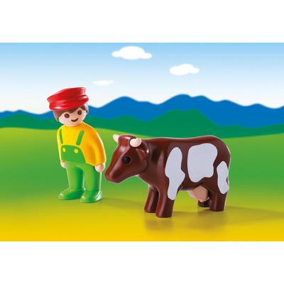 Jucarie PLAYMOBIL Farmer with Cow