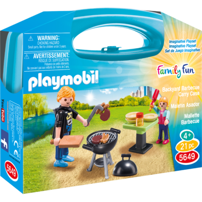 Jucarie PLAYMOBIL Backyard Barbecue Carry Case