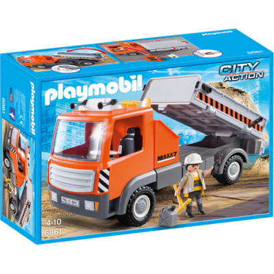 Jucarie PLAYMOBIL Flatbed Workman's Truck