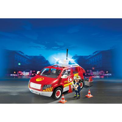 Jucarie PLAYMOBIL Fire Chief´s Car with Lights and Sound