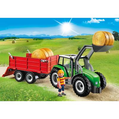 Jucarie PLAYMOBIL Large Tractor with Trailer