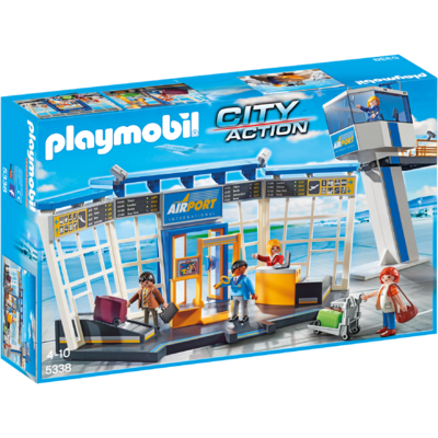 Jucarie PLAYMOBIL Airport with Control Tower