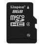 Card de Memorie Kingston Micro SDHC 8GB Clasa 4 + Adaptor SD