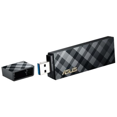 Adaptor Wireless Asus USB-AC55, Dual Band AC1300, USB 3.0