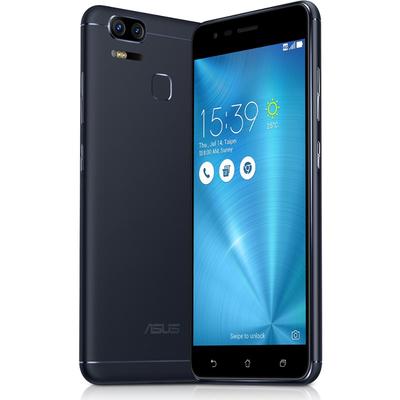 Smartphone Asus ZenFone Zoom S ZE553KL, Octa Core, 64GB, 4GB RAM, Dual SIM, 4G, Tri-Camera, Black