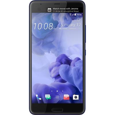 Smartphone HTC U Ultra, Ecran Quad HD, Gorilla Glass 5, Quad Core, Snapdragon 821, 64GB, 4GB RAM, Single SIM, 4G, Ecran secundar, Camere 16 mpx + 12 mpx, Quick Charge 3.0, Sapphire Blue