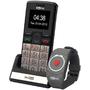 Telefon Mobil Maxcom MM715BB, Single SIM, Silver + Bratara SOS
