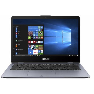 Laptop Asus 14" VivoBook Flip 14 TP410UA, FHD Touch, Procesor Intel Core i5-8250U (6M Cache, up to 3.40 GHz), 4GB DDR4, 1TB, GMA UHD 620, Win 10 Home, Grey