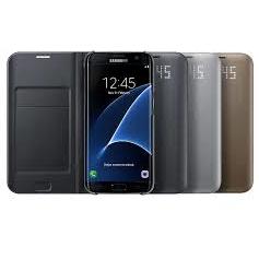 Accesoriu GSM Husa tip carte Led View Cover Samsung EF-NG935PBEGWW negru pentru Samsung Galaxy S7 Edge G935