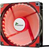 Inter-Tech Ventilator Argus L-12025 Red LED Fan