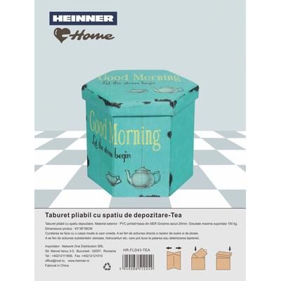HEINNER TABURET PLIABIL PVC TEA