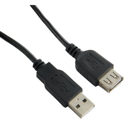 4World Cablu extensie USB 2.0 tip A-A M/F, 0.75m