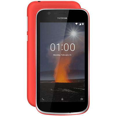 Smartphone NOKIA 1, Quad Core, 8GB, 1GB RAM, Dual SIM, 4G, Warm Red