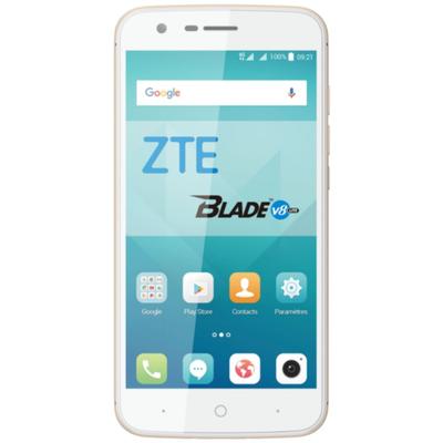 Smartphone ZTE Blade V8 Lite, Ecran HD, Octa Core, 16GB, 2GB RAM, Dual SIM, 4G, senzor amprenta, Light Gold