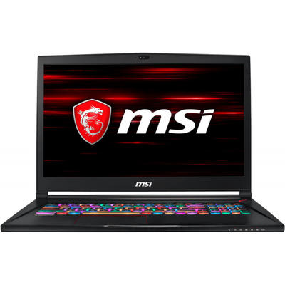 Laptop MSI Gaming 17.3" GS73 Stealth 8RE, FHD 120Hz 3ms, Procesor Intel Core i7-8750H (9M Cache, up to 4.10 GHz), 16GB DDR4, 1TB + 128GB SSD, GeForce GTX 1060 6GB, No OS, Black, Per Key RGB Backlit
