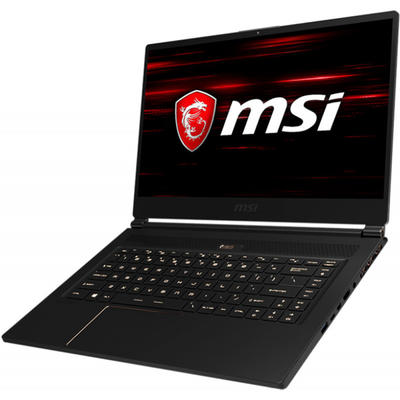 Laptop MSI Gaming 15.6" GS65 Stealth Thin 8RE, FHD 144Hz 7ms, Procesor Intel Core i7-8750H (9M Cache, up to 4.10 GHz), 16GB DDR4, 256GB SSD, GeForce GTX 1060 6GB, No OS, Black, Per Key RGB Backlit