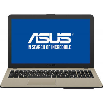 Laptop Asus 15.6" VivoBook 15 X540NA, HD, Procesor Intel Celeron N3350 (2M Cache, up to 2.4 GHz), 4GB, 500GB, GMA HD 500, Endless OS, Chocolate Black, no ODD