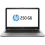 Laptop HP 15.6" 250 G6, FHD, Procesor Intel Core i3-6006U (3M Cache, 2.00 GHz), 8GB DDR4, 256GB SSD, GMA HD 520, FreeDos, Silver