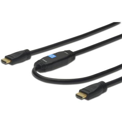 Assmann HDMI Male - HDMI Male, v1.4, 30m, Ethernet, amplificare, negru