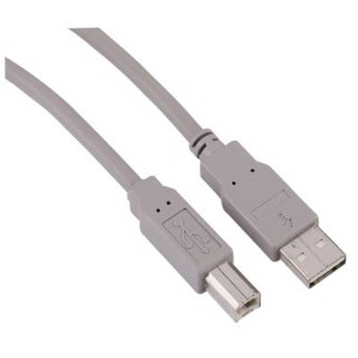 HAMA USB 2.0 Male tip A - USB 2.0 Male tip B, 3m, gri, 29100