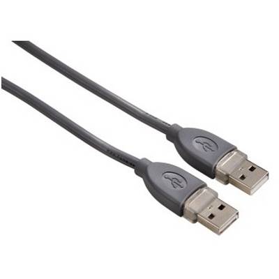HAMA USB 2.0 Male tip A - USB 2.0 Male tip A, 1.8m, gri, 39664