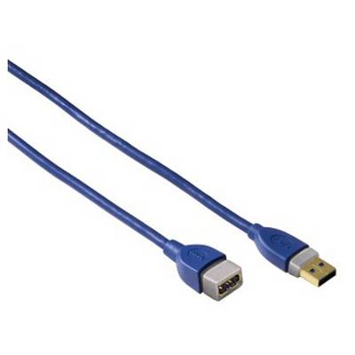 HAMA Cablu USB 3.0 Male tip A - USB 3.0 Female tip A, 1.8m, albastru, 39674