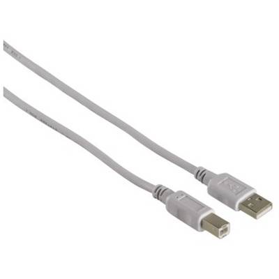 HAMA USB 2.0 Male tip A - USB 2.0 Male tip B, 1.5m, alb, 34694