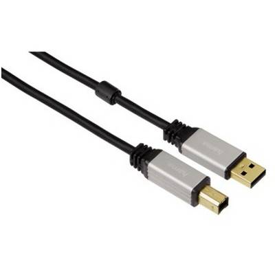 HAMA USB 2.0 Male tip A - USB 2.0 Male tip B, 1.8m, negru, 53742