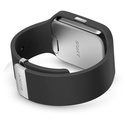 Smartwatch Sony 3 (SWR50) argintiu, curea silicon negru