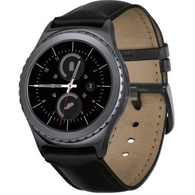Smartwatch Samsung Gear S2 Classic, curea piele negru