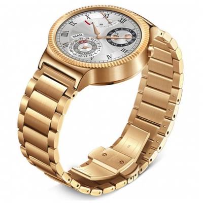 Smartwatch Huawei Watch W1 auriu, 42 mm, curea otel auriu