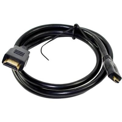 Vakoss HDMI Male - microHDMI Male, 1m, negru
