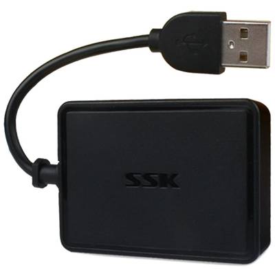 Hub USB SSK SHU200-BK USB 2.0 4 Port Black