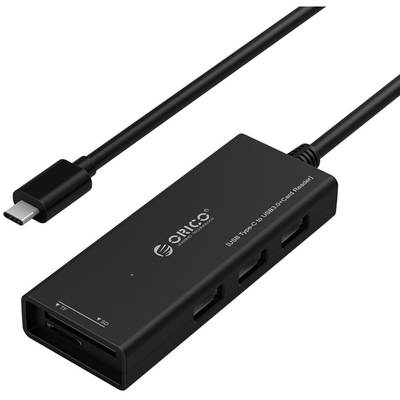Hub USB Orico CH3SF USB 3.0 + Card Reader black